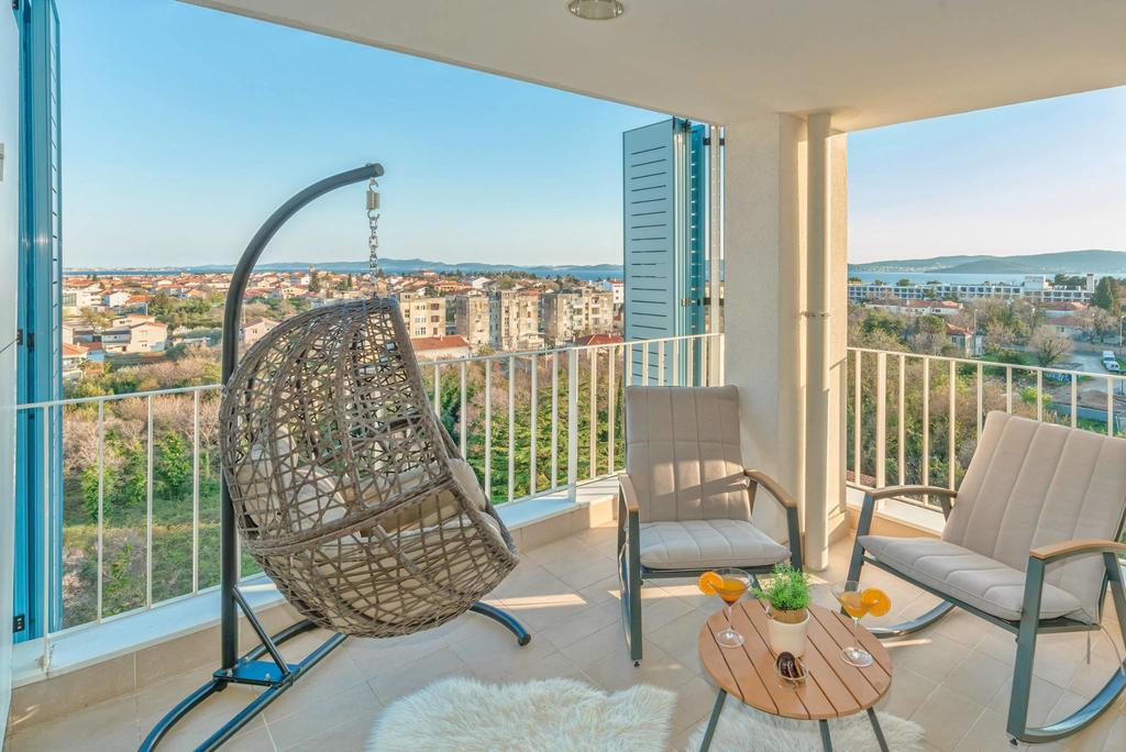 זאדאר Sunset Penthouse Apartment With Jacuzzi And Seaview מראה חיצוני תמונה